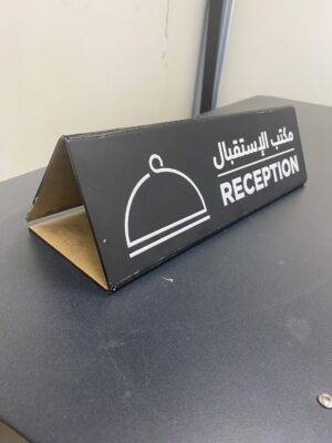 Acrylic desktop sign